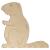 Main Image White No Hole Image Beaver Accurate Standing Sideon