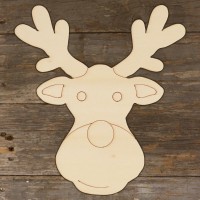Reindeer Head Comic Smiling Main Image