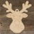 3mm Ply Reindeer Head Comic Smiling