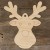 3mm Ply Reindeer Head Comic Smiling