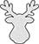 Plain Image Reindeer Head A