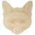 Main Image White No Hole Image Fox Face Front On