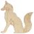 Main Image White No Hole Image Fox Sitting Looking