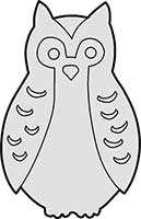 Perching Owl Comic Style Main Image