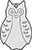 Plain Top Hole Image Perching Owl Comic Style