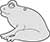 Plain Top Hole Image Sitting Comic Frog