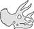 Plain Image Triceratops Skeleton Head