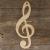 3mm Ply Music Note Clef G Treble Standard Range