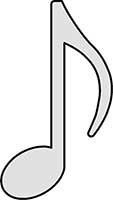 Music Note Quaver Eighth Standard Range Main Image