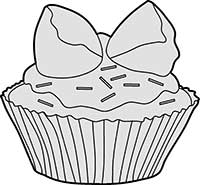 Cupcake Design E Butterfly Sponge Main Image