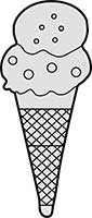 Scoop Ice Cream Traditional Wafer Cone Main Image