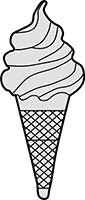 Whippy Ice Cream with Traditional Wafer Cone Main Image