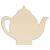 Main Image White No Hole Image Traditional Teapot