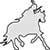 Plain Image Medieval Knight on Horseback with Sword