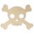 Main Image White No Hole Image Skull and Cross Bones Comic