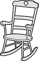 Furniture Rocking Chair Isometric Main Image