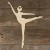 3mm Ply Ballerina Silhouette Position Arabesque