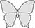 Plain Top Hole Image Simple Butterfly Style D