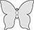 Plain Top Hole Image Simple Butterfly Style E