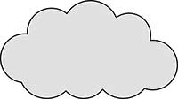 Cloud Comic Style A Plaque Main Image