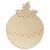 Main Image White No Hole Image Christmas Pudding Round with Holly