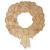 Main Image White No Hole Image Christmas Holly Wreath with Bow