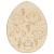 Main Image White No Hole Image Easter Egg with Chicks and Flowers