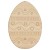 Main Image White No Hole Image Easter Egg with Decorative Flower Patten