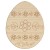 Main Image White No Hole Image Easter Egg with Victorian Flower Patten