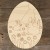 Easter Egg with Rabbit Flower Design
