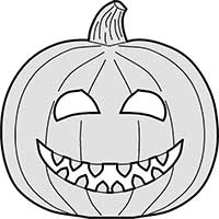 Halloween Pumpkin Happy Face  Main Image