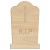 Main Image White No Hole Image Grave Stone Scalloped RIP Cross