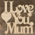 Main Image I love You Mom Text in Victoria