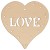 Main Image White No Hole Image Heart with Love and Dots
