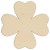 Main Image White No Hole Image Clover 4 Leaf Logo