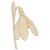 Main Image White No Hole Image SnowDrop Flower Head Acurate