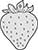Plain Top Hole Image Strawberry Fruit Whole Single