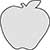 Main Image plain Apple with a Little Leaf