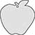 Plain Top Hole Image Apple with a little Leaf