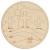 Main Image White No Hole Image  Crucifixion Image Disk Three Plain Crosses