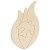 Main Image White No Hole Image Pentecost Flame with Dove