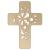 Main Image White No Hole Image Cross Filigree Flower Design
