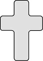 Standard Plain Cross Rounded Corners Main Image
