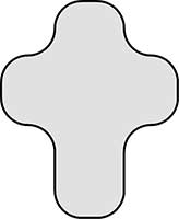 Rounded Plain Cross Main Image