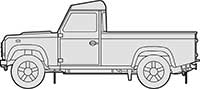 Land Rover Defender 110 Pickup Side Main Image