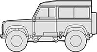 Land Rover Defender 90 3 Door Side Main Image