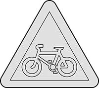 Road Sign Cycle Route Ahead Main Image