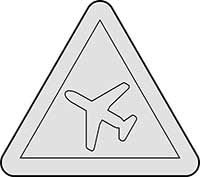 Road Sign Low Flying Plane Main Image
