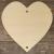 Image TB Heart Plain Straight Sided Pointed