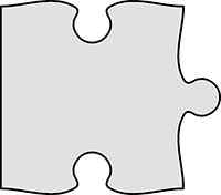 Standard Jigsaw Pieces - Edge Out Main Image